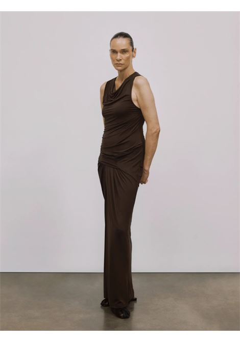 drape dress woman brown ENTIRE STUDIOS | ESSS26DR01243C737